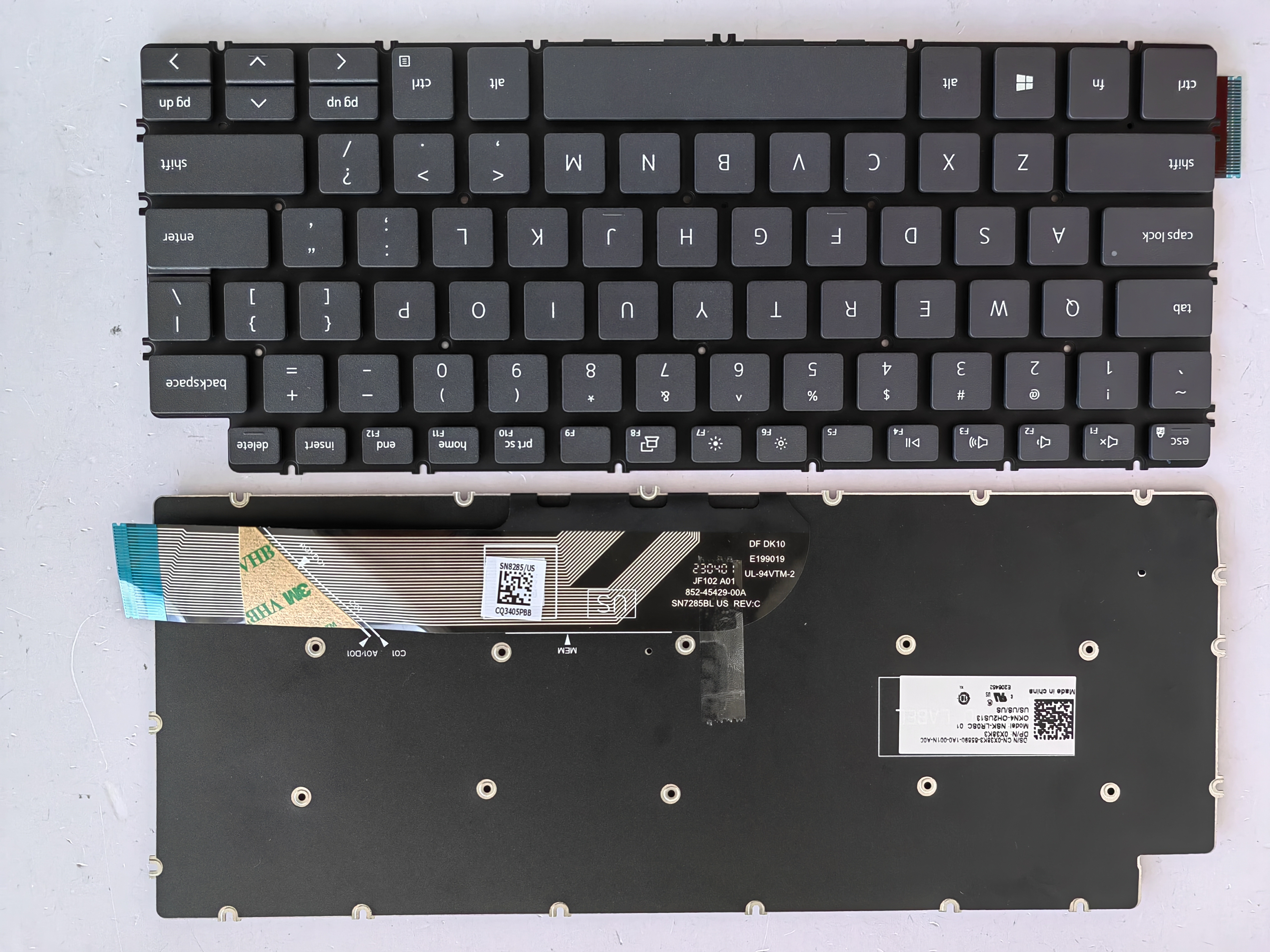 Picture of New Replacement Laptop Keyboard For DELL 5390/5391/5490/5491/7490/7491 Grey US Layout